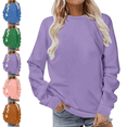 thumbnail image 1 of Mifsaly Tunic Sweatshirts for Women 4X Oversized Sweatshirt Round Neck Long Sleeve Casual Pullover Cozy Winter Clothes, 1 of 7