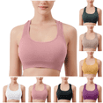 thumbnail image 1 of Sriper Women's Underwear and Sport Bras Set,46C Wireless Workout Bralette for Plus Size , Sostenes Para Mujer Sin Varillas,Pink L, 1 of 5