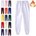 thumbnail image 1 of Sriper Women's Velvet Lined Winter Sweatpants Plus Size Thermal Joggers with Elastic Waist,Wide Leg Lounge Pants for Running & Fitness White 4X, 1 of 2
