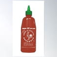thumbnail image 1 of Sriracha Bottle Poster Wall Art, Modern Wall Decor For Living Room Bedroom, 16x24 UNFRAMED, 1 of 3