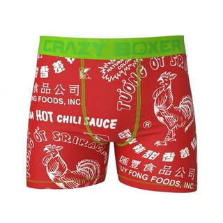 Crazy Boxers Sriracha Rooster All Over Boxer Briefs<!-- -->