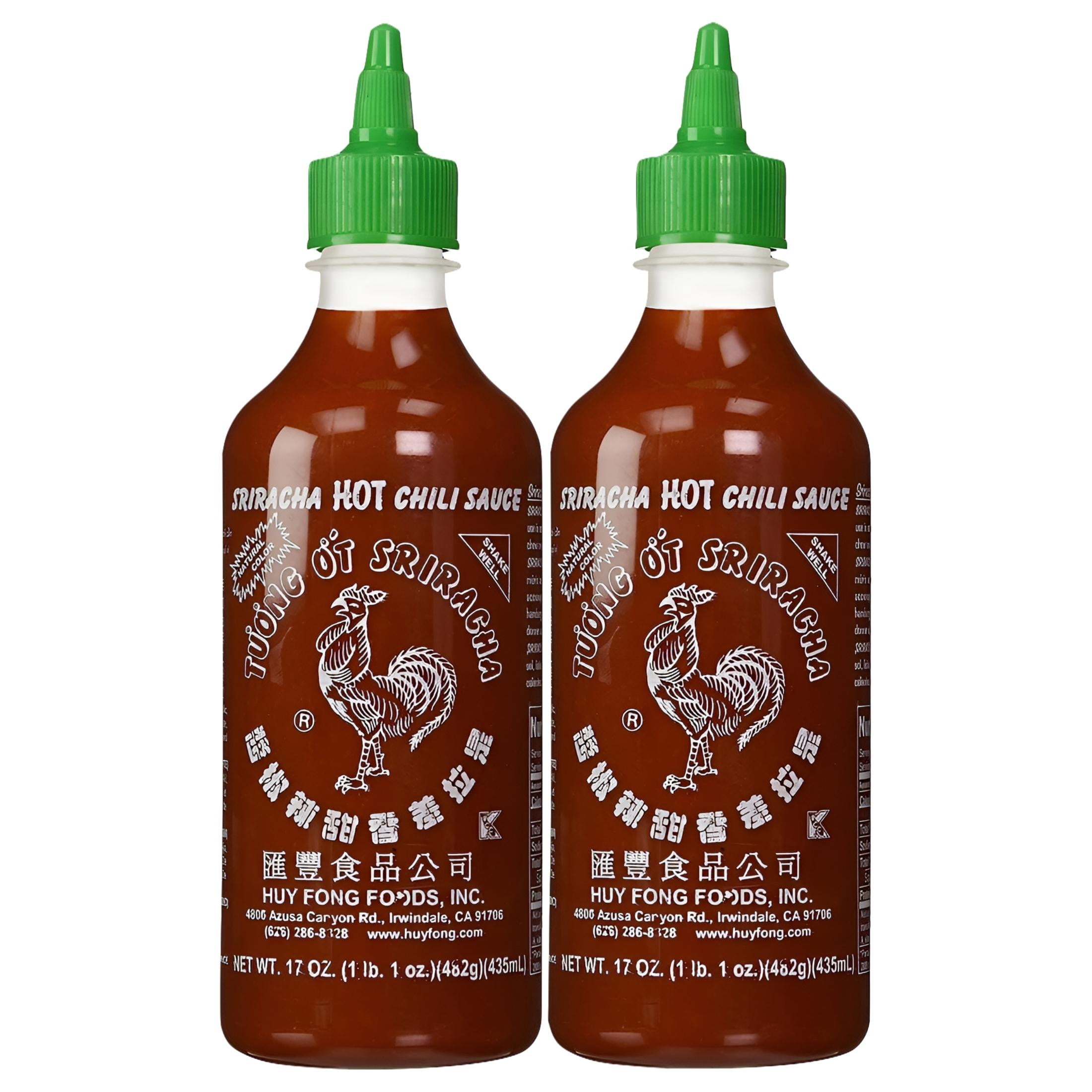 Sriracha Hot Chili Sauce, 17 Oz Bottles, 2 Pk