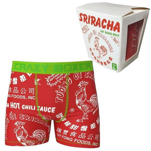 Sriracha Hot Chili Sauce Boxer Briefs in Chinese Take Out Container-XLarge