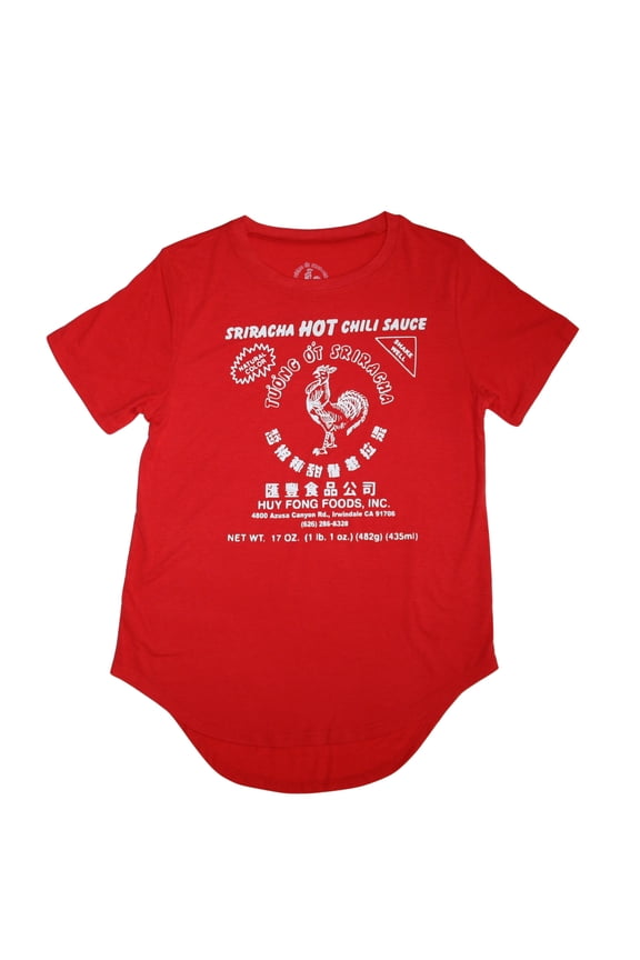 Hot Chili Sauce Junior Women's Hi-Low Red T-Shirt (3XL)