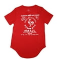 thumbnail image 1 of Sriracha Hot Chili Sauce Junior Women's Hi-Low Red T-Shirt (XS), 1 of 3