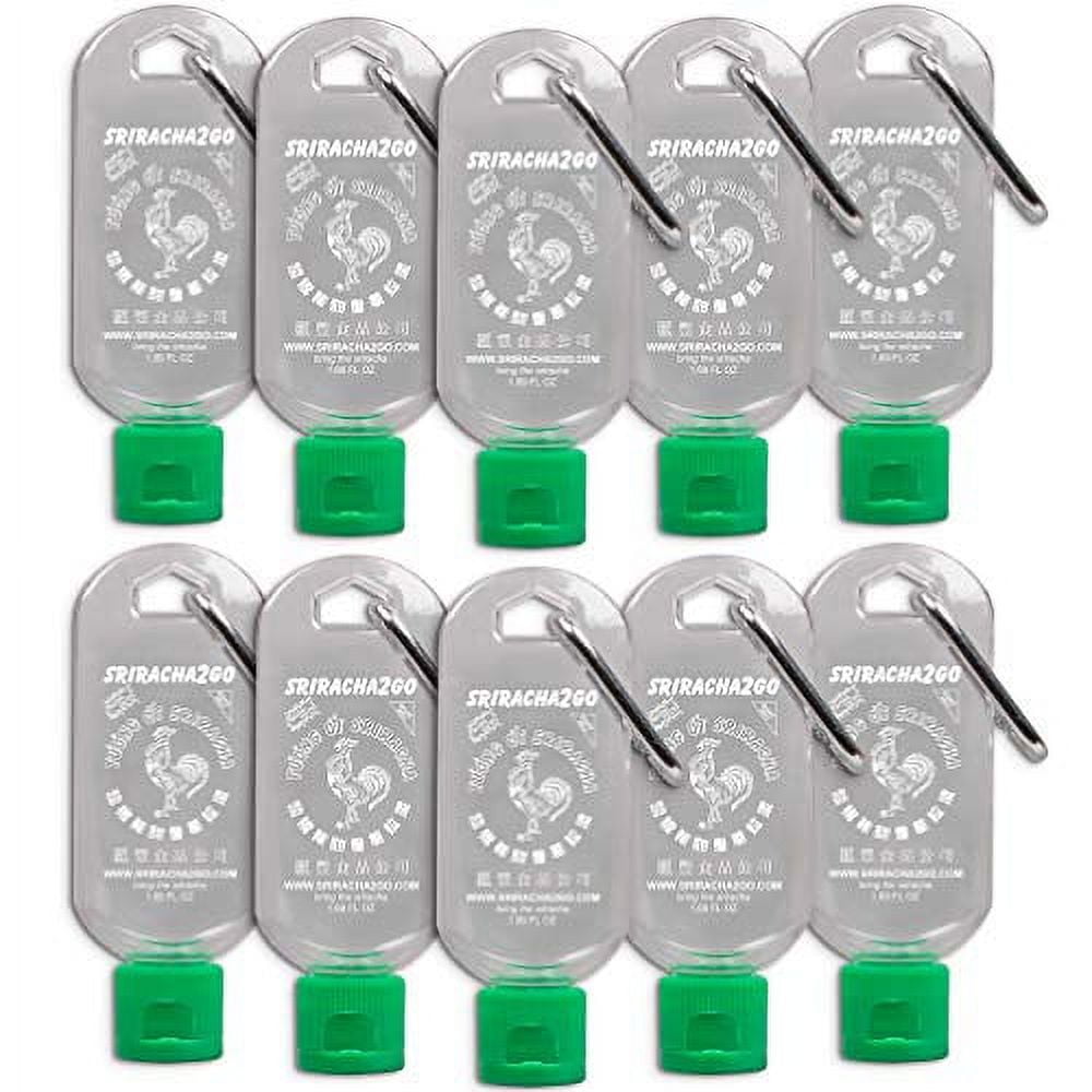 Sriracha Hot Sauce Keychain 1.7oz, 10Pack (Sauce Not Included
