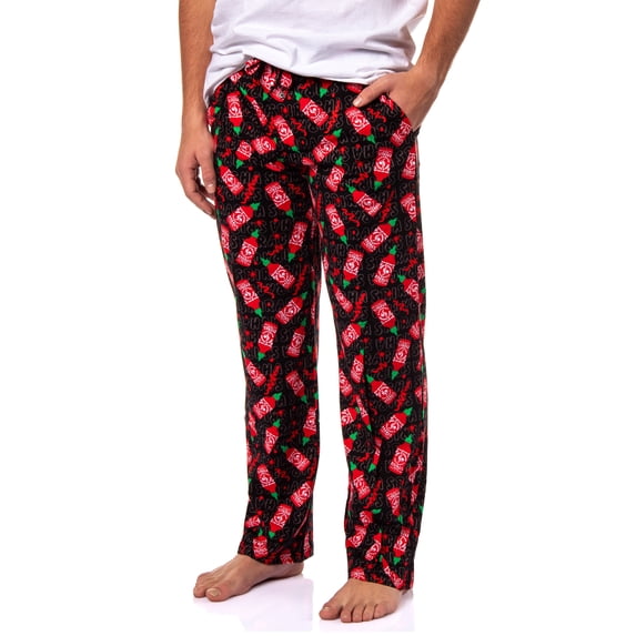 Sriracha Hot Sauce Men's Sriracha Bottle Splatter Pajama Lounge Pants