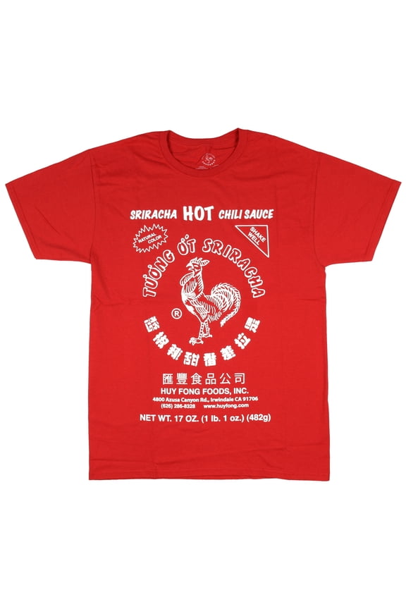 Men's Hot Chili Sauce T-Shirt (Red, Medium)
