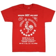 Sriracha Mens Hot Chili Sauce T-Shirt Red, Medium