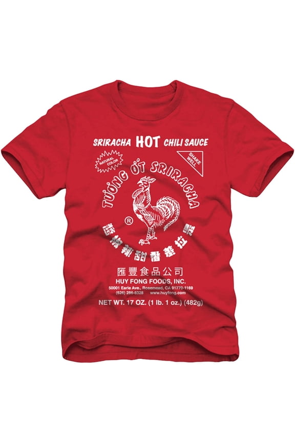 Men's Hot Chili Sauce T-Shirt, Red, Small