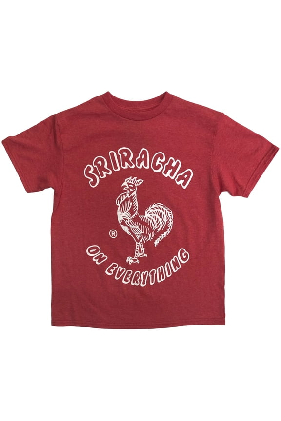 On Everything Boys Red Short Sleeve Hot Chili Sauce T-Shirt XL 14-16