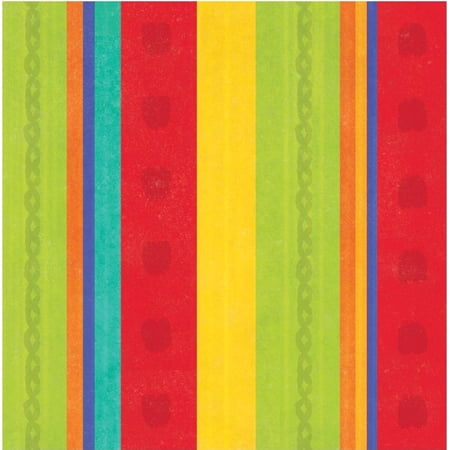 Sriracha Stripes Fiesta Cinco de Mayo Theme Party Paper Luncheon Napkins