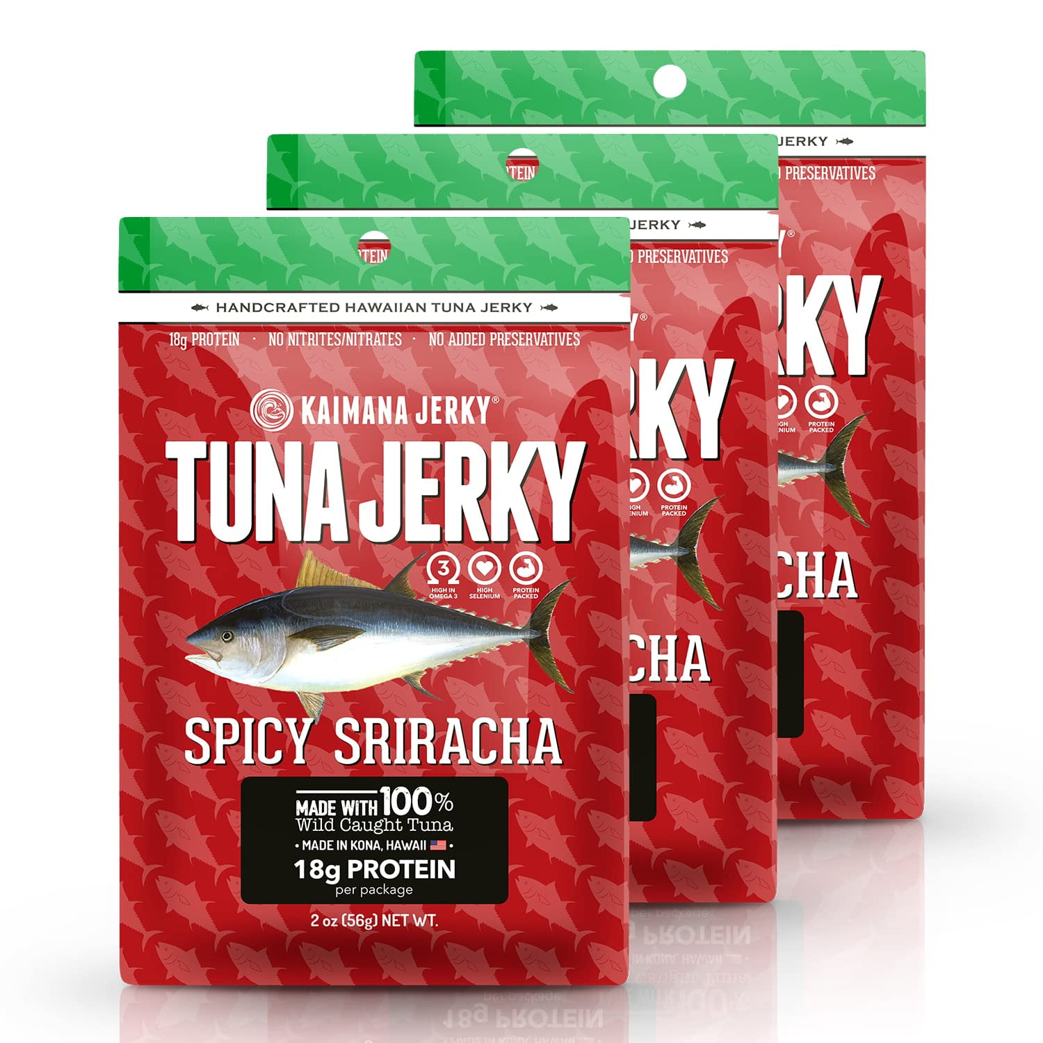 Sriracha Tuna Jerky YPF5 Wildly Delicious Yellowfin Ahi Fish Jerky