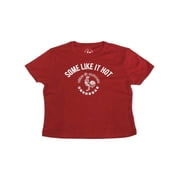 Sriracha Womens Red Semi-Crop Hot Sauce Tee Shirt T-Shirt Small