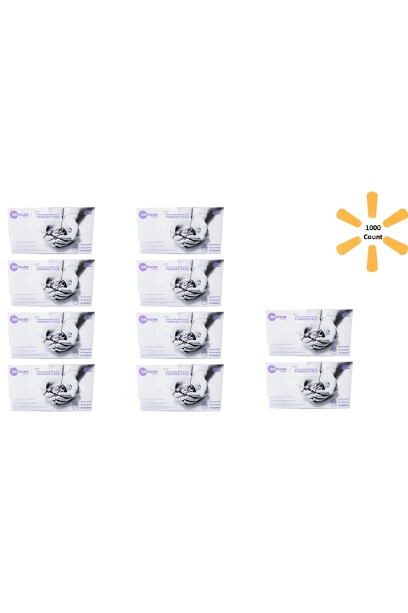 Nitrile Powder-Free Gloves, Large, Case of 1000