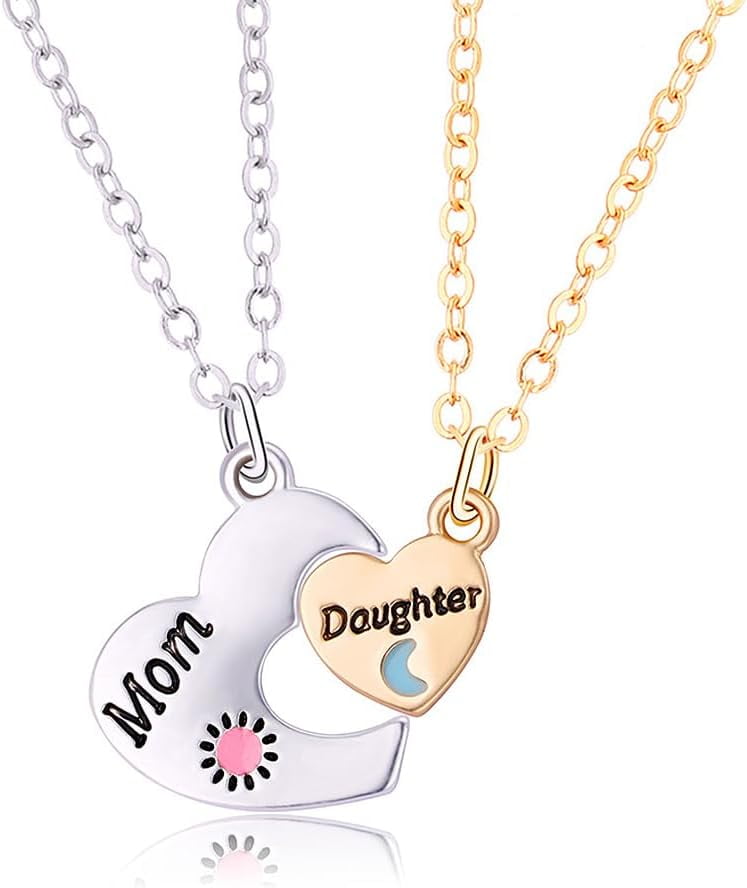 Srix Mother Daughter Christmas Birthday Gifts for Mom Daughters Heart — free download
