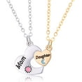 thumbnail image 1 of Srix Mother Daughter Christmas Birthday Gifts for Mom Daughters Heart Necklaces for 2 Daughter Mom Mothers Day Gift for Mother Daughter Matching Necklaces for Mommy Daughter Long A416, 1 of 7
