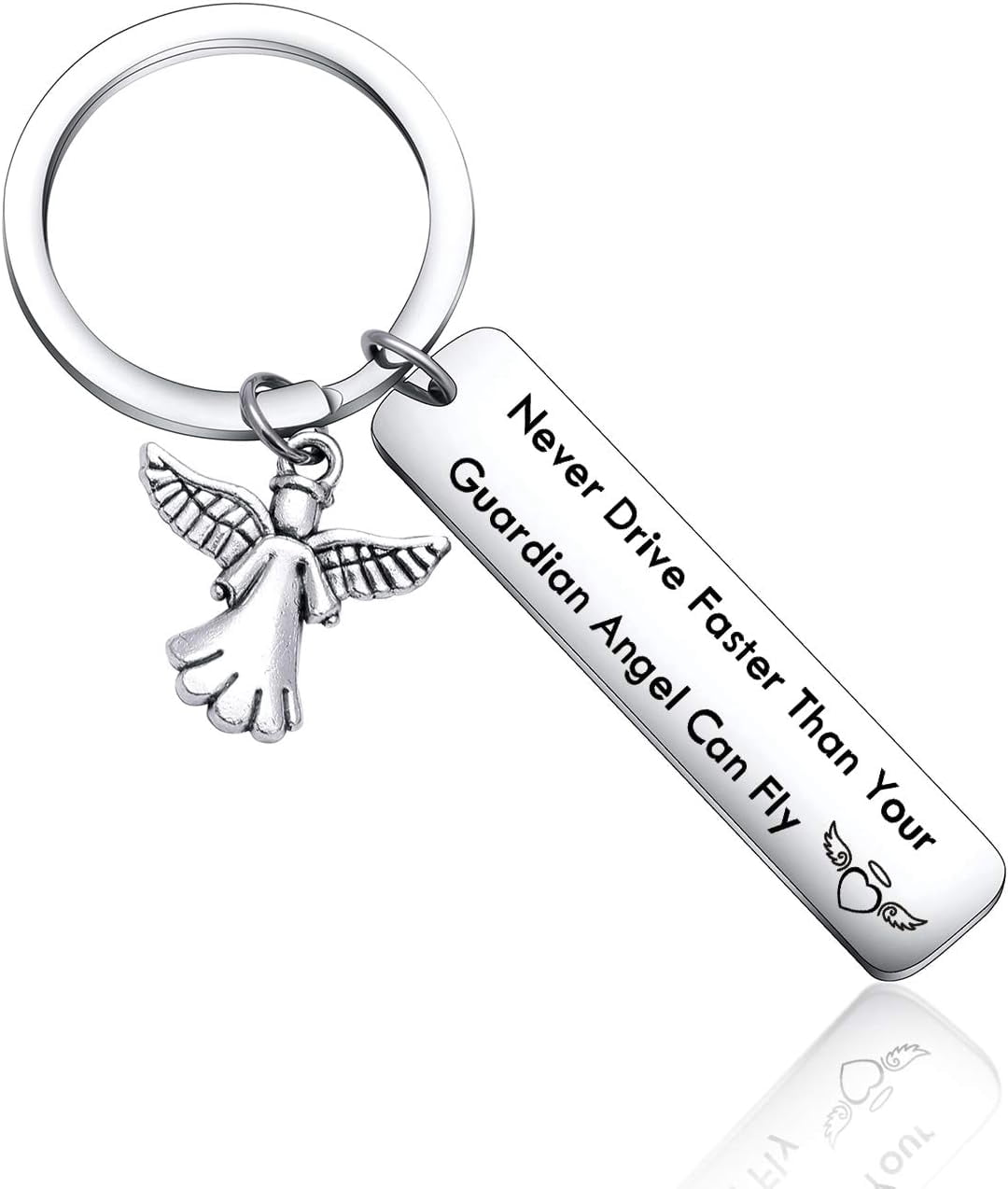 Never Drive Faster Than Your Guardian Angel Can Fly Visor Clip - Safe Driving Gift