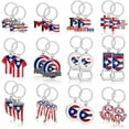 thumbnail image 1 of Srix Puerto Rico Souvenirs Gifts Metal Pr Flags Keychain A416, 1 of 7