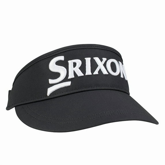 Srixon Golf Men's Performance Adjustable Visor, Black/White -