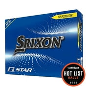 Srixon Q Star Premium Golf Balls, Yellow, 12 Pieces