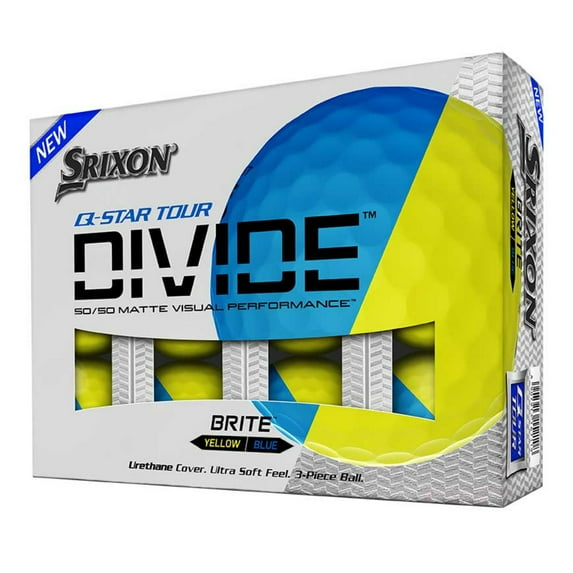 Srixon Q-Star Tour Divide-Blue Yellow-Dozen