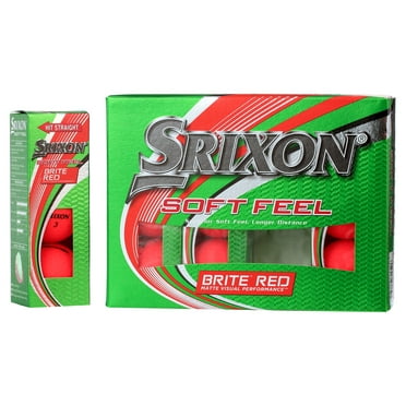 Srixon Soft Feel Brite Red Golf Ball Dozen