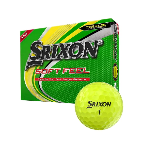 Srixon Soft Feel Golf Balls 24 (2 Dozen) NEW - High Visibility Yellow -