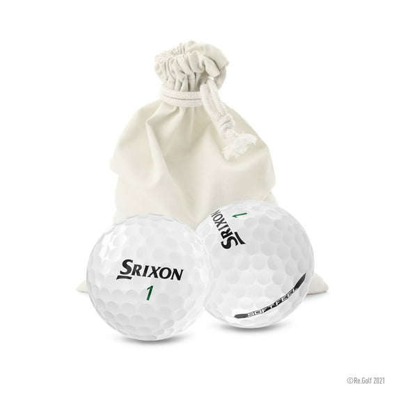 Srixon Soft Feel - Quantity 12 in Eco-Friendly Bag (Professionally Recycled)
