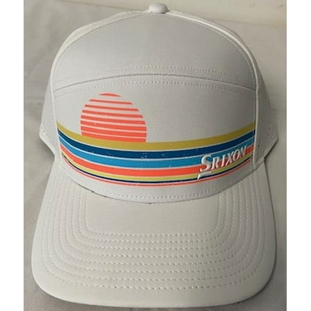 Srixon Sunset Collection Cap (White, Adjustable) Limited Edition Golf Hat NEW