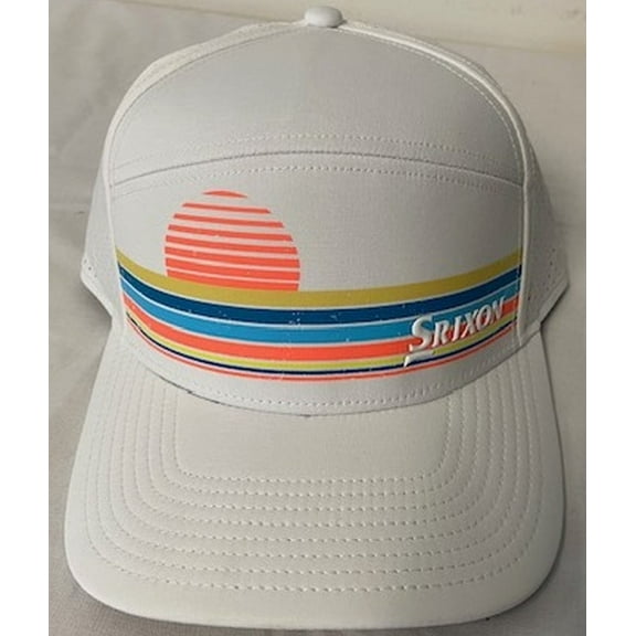 Srixon Sunset Collection Cap (White, Adjustable) Limited Edition Golf Hat NEW
