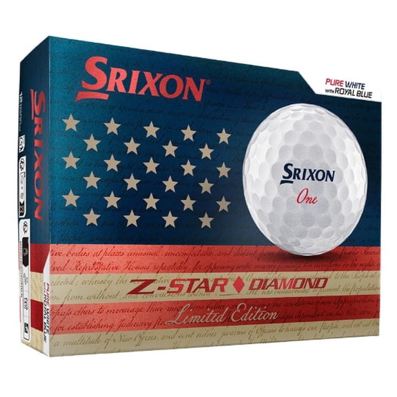 Srixon Z-Star Diamond Limited Edition USA Golf Balls (White, 12pk) 1 Dz 2026 NEW