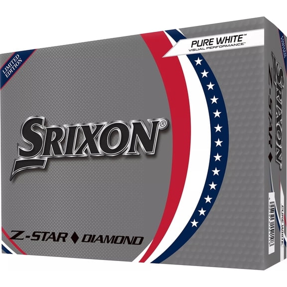 Srixon Z-Star Diamond USA Golf Balls 1-Dozen White
