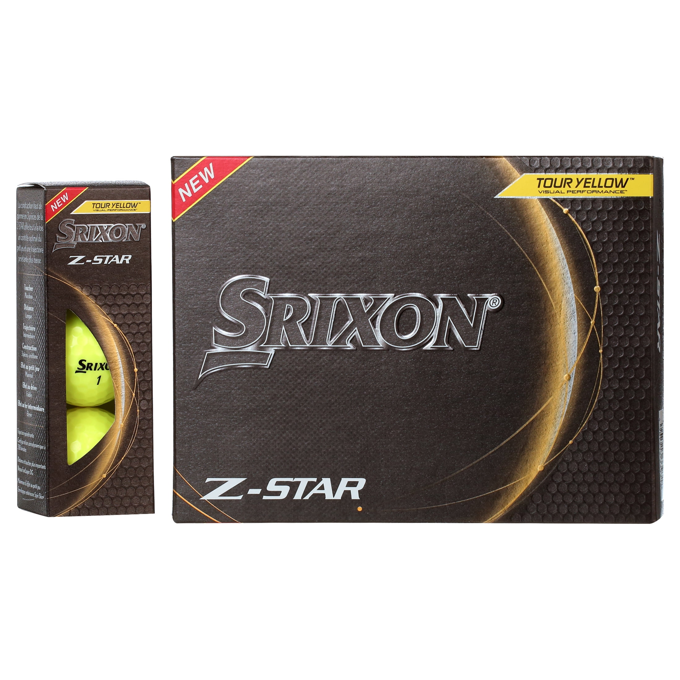 Srixon Z Star Golf Balls, Yellow, 1.45 lb, 12 Pieces