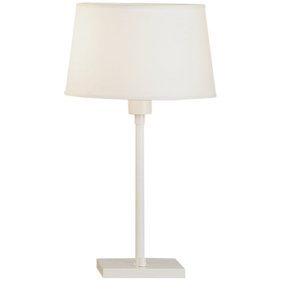 Srkashlteni Contemporary Table Lamp - Stardust White Powder Coat Finish with Mont Blanc Parchment Shade, 22.75 Inch Height, UL Listed for Dry Locations