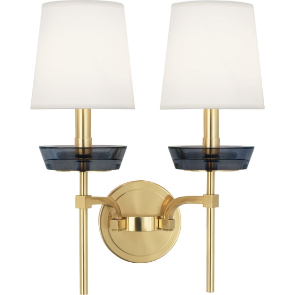 Srkashlteni Modern Brass Wall Sconce with Smoked Crystal Accents - Elegant Candelabra Style Lighting Fixture for Home Decor