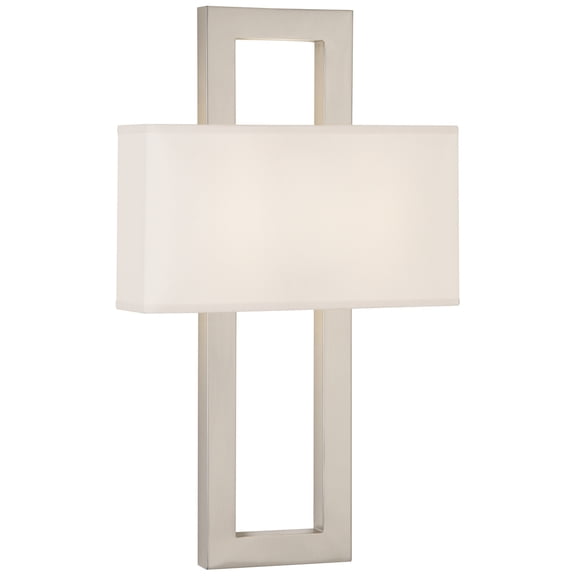 Srkashlteni Modern Collection Wall Sconce - Antique Silver Finish with Snowflake Fabric Shade - Geometric Design, Porcelain E26 Socket, UL Listed for Dry Locations