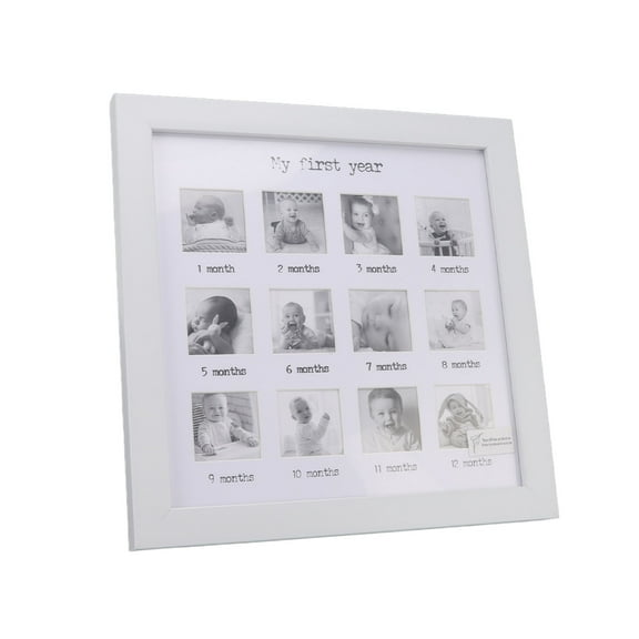 Srliya Baby First Year 9.8 in x 9.8 in x 0.7 in White Pictures Frame