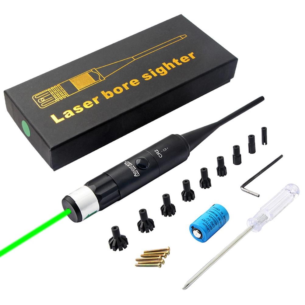 MidTen Green Laser bore Sight 9mm Green Laser Boresighter with 4 Sets