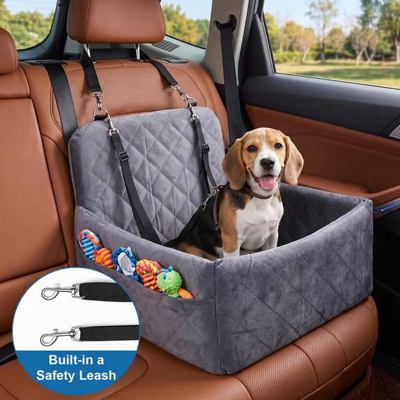 Sroemg Dog Car Seat, Pet Booster Seat for Car, Detachable Washable Pet ...