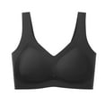 thumbnail image 1 of Srogem Deep V Bras for Women Wireless Bras No Underwire Ultra Comfort Full Coverage Smooth Seamless Bra Bralettes, 1 of 5