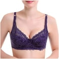 thumbnail image 1 of Srogem Lace Bra for Senior No Underwire Sexy Bralettes Racerback Balconette Everyday Bras Soft Full Coverage Bra, 1 of 1