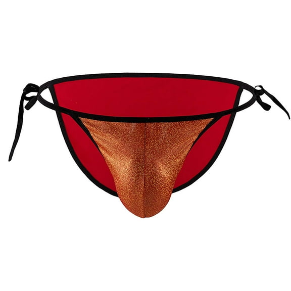 Srogem Men's Brief Underwear Performance Underwear Sexiest Underwear for Guys See Through Bikini Short Brief Underwear