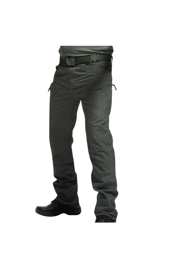 Men's Flex Ripstop Tactical Pants Stretch Cargo Pants Lightweight Hiking Work Pants Outdoor Travel Pants