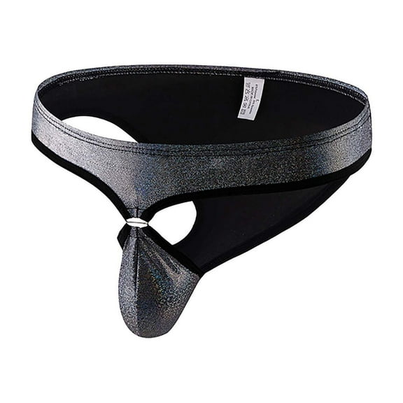 Srogem Men's Jockstrap Thong Underwear Hot Jockstrap Thong G-String Underwear Low Rise Elastic Waistband Underwear