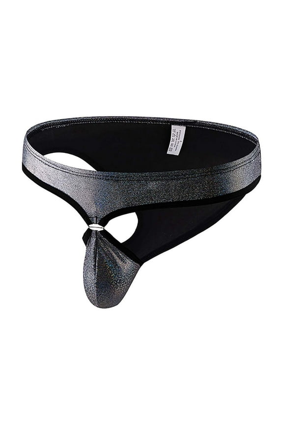 Men's Jockstrap Thong Underwear Hot Jockstrap Thong G-String Underwear Low Rise Elastic Waistband Underwear