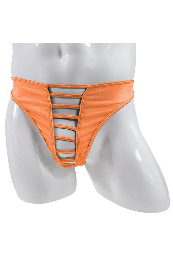 Men's Sexy See Through Mesh G-String Underpants Bulge Pouch T-Back Thong Underwear Male Multicolor T-back