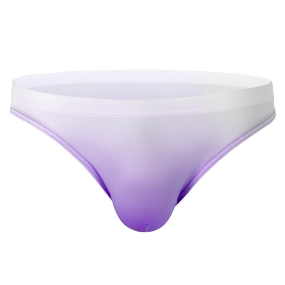 Srogem Mens Thong Underwear Sexy For Bottom Men Ice Silk Breathable Cool Low-Rise Briefs Swimming Bikinis