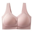 thumbnail image 1 of Srogem Wireless Front Closure Bras for Women No Underwire Comfort Full Coverage Smooth Seamless Bra Bralettes, 1 of 2