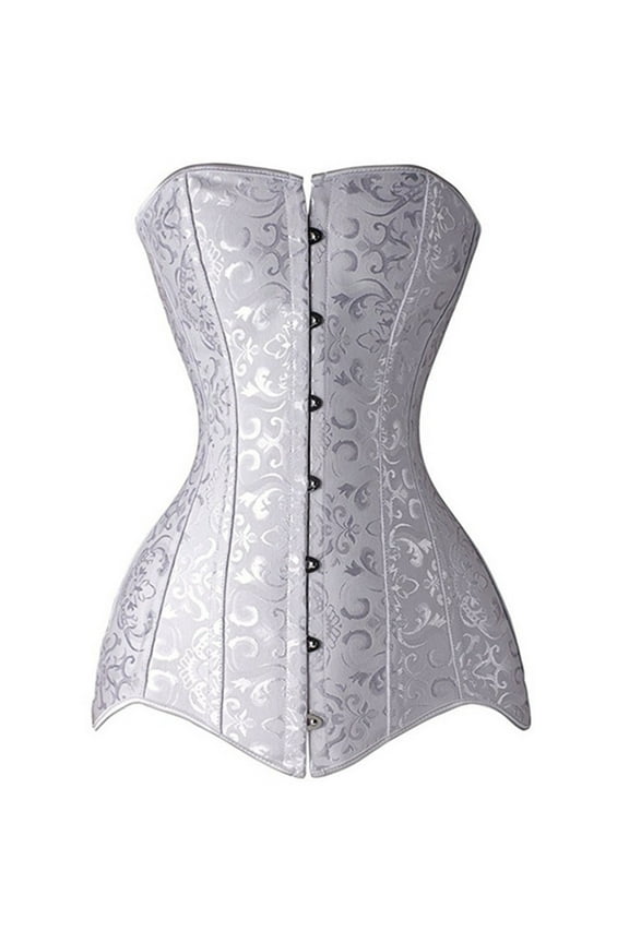 Women's Boned Longline Overbust Sexy Corset Hourglass Waist Training Bustier Heavy Duty Waist Shapers for Wedding